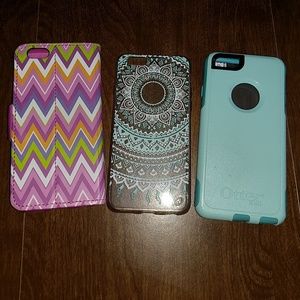 3 cases for iphone 6s.